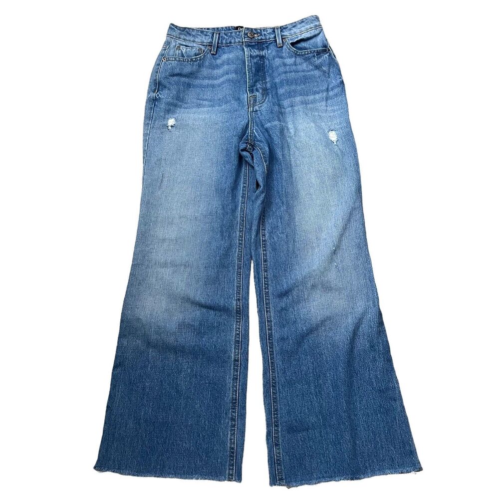 BDG Urban Outfitters Womens Sz 28 Distressed Raw Hem Jeans Button Front